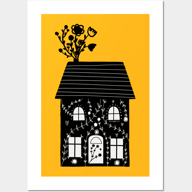 Scandi House Wall Art by bruxamagica